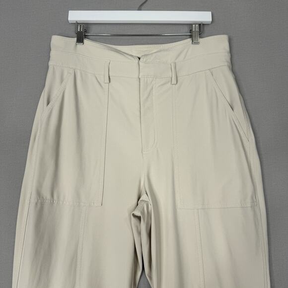 Banana Republic Womens Pants 14 Transition Cream White Refined Utility Old Money - Picture 2 of 14